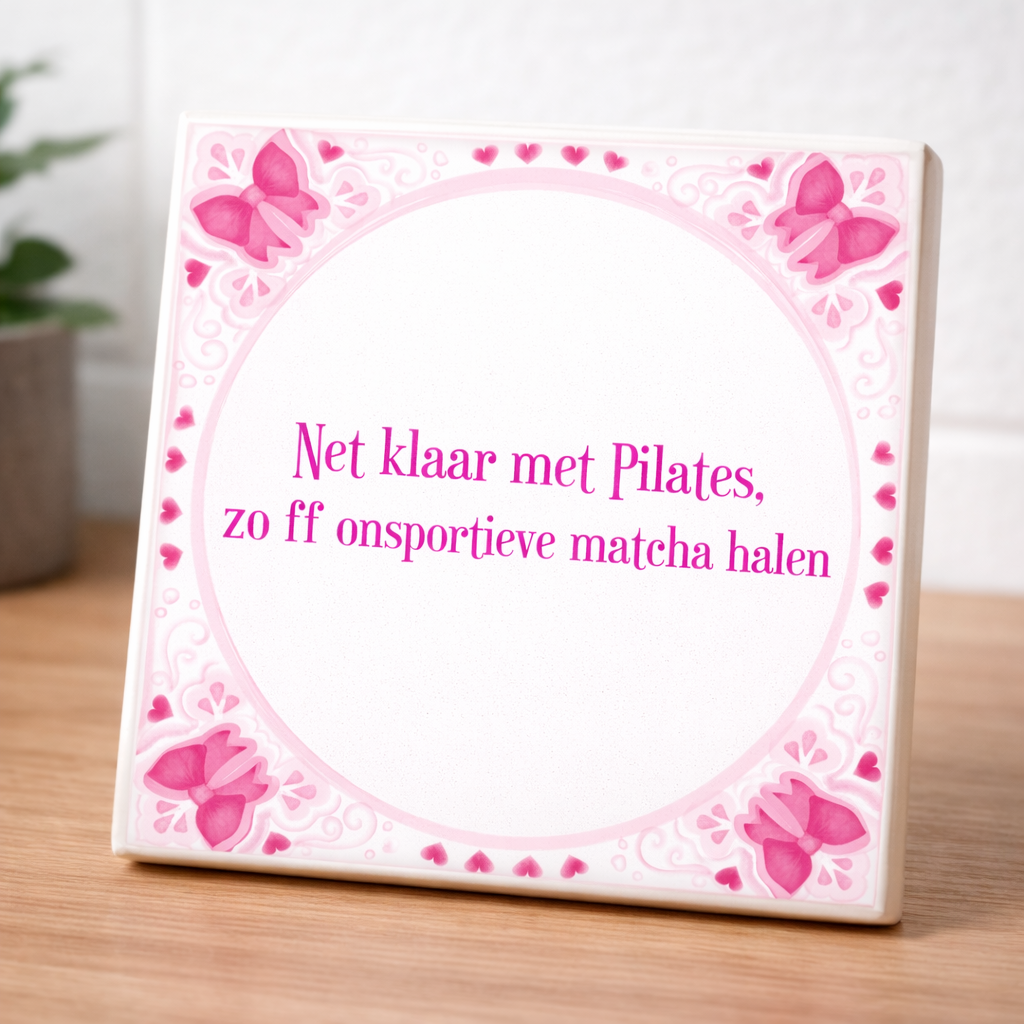 Superkartel Tegel - Net klaar met pilates