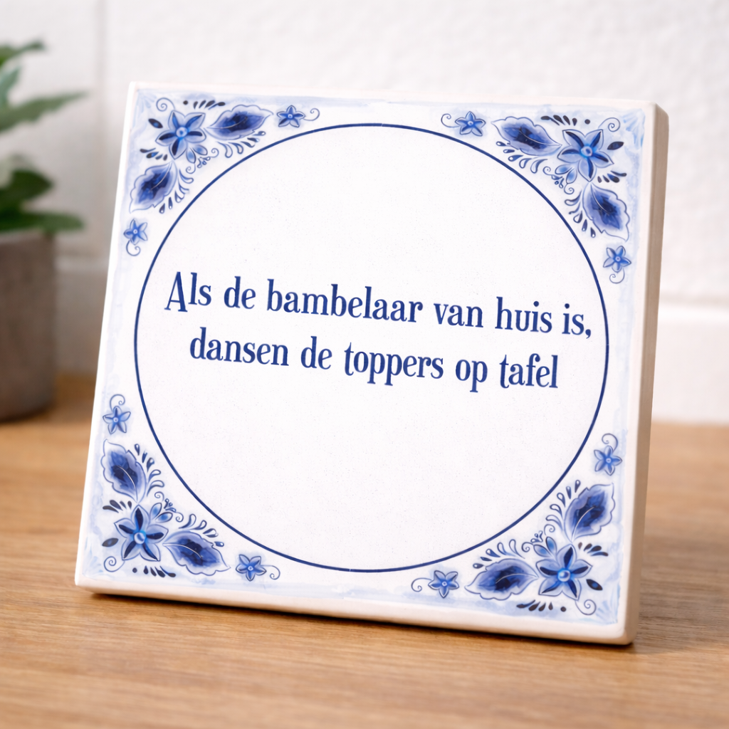 Superkartel Tegel - Als de bambelaar van huis is